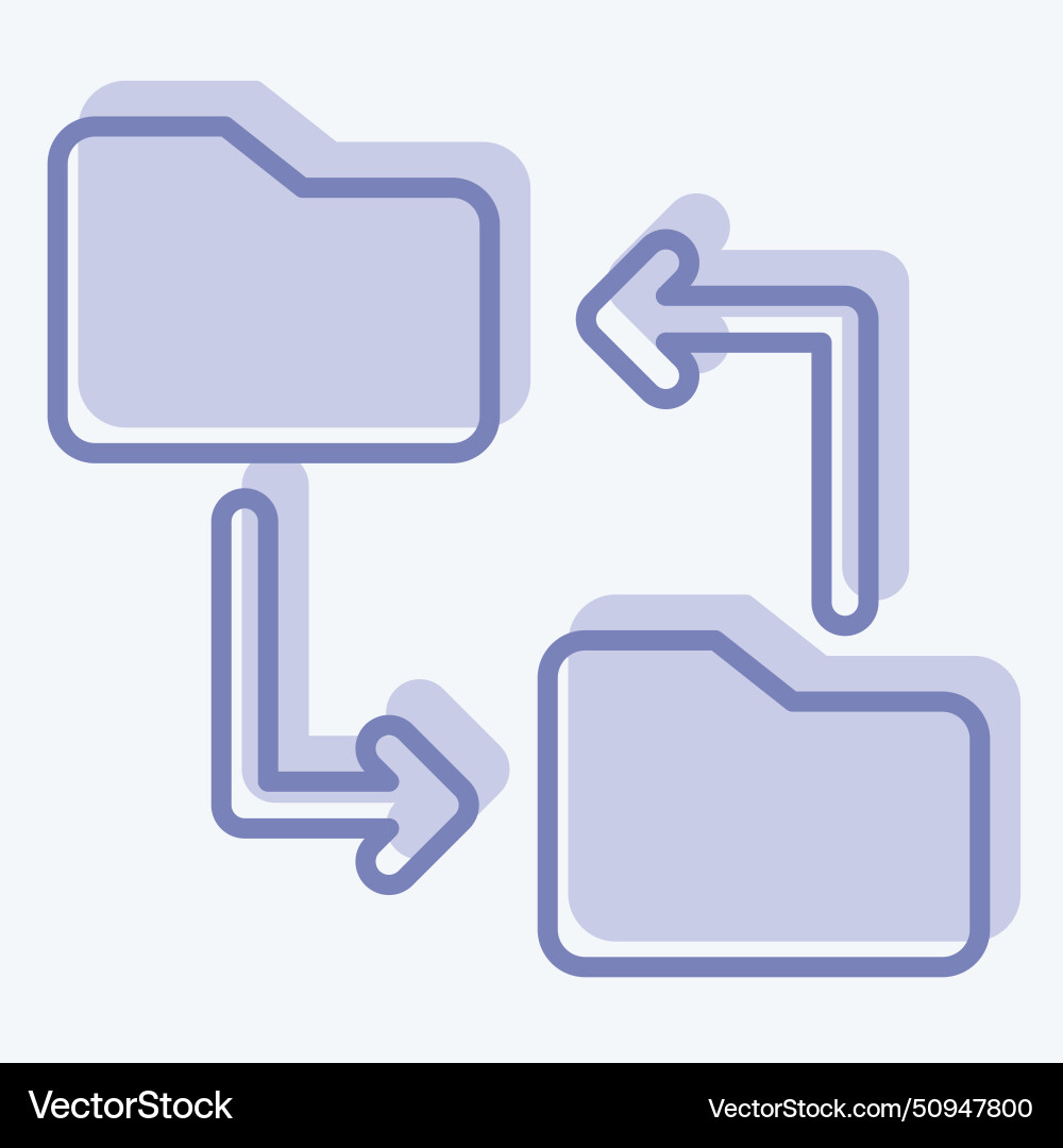 Icon file sharing related to remote working Icon file sharing related to remote working vector image