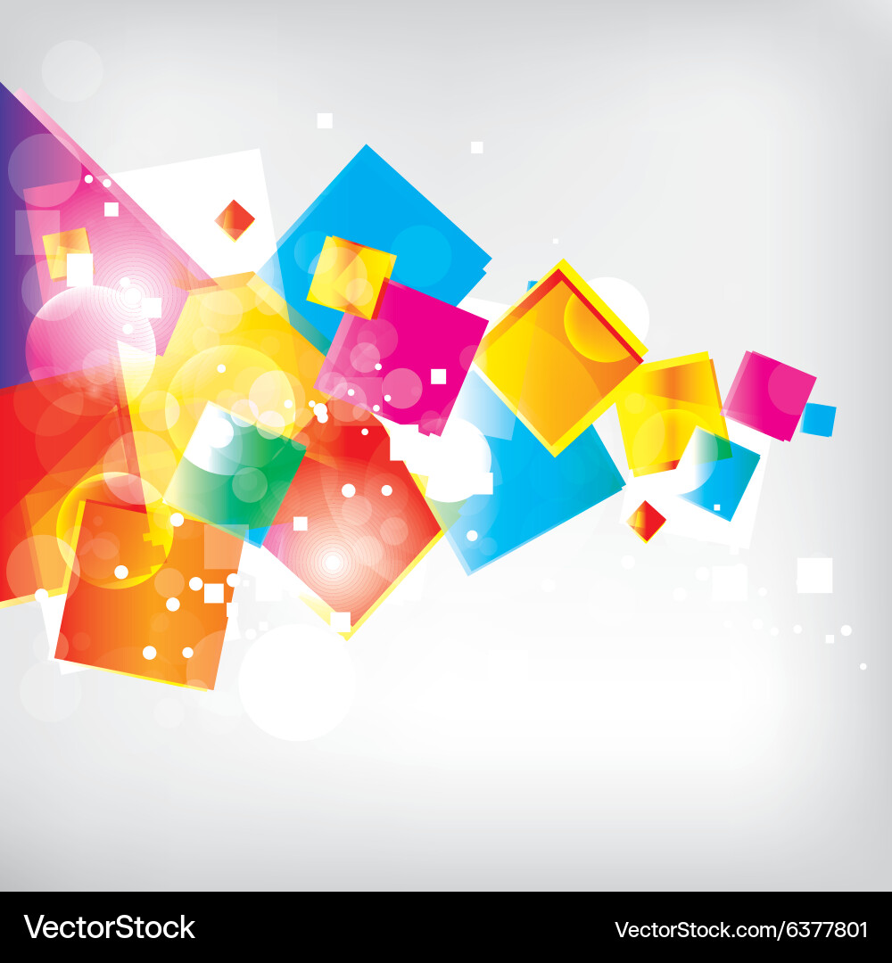 Abstract background with colored elements vector image