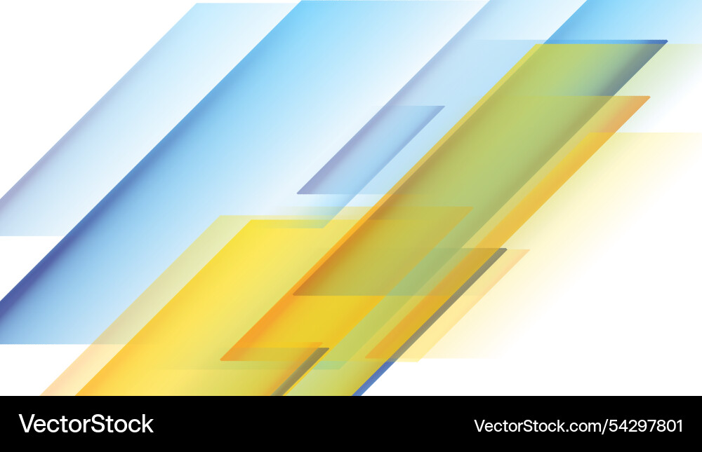 Blue yellow glossy geometric stripes abstract tech Blue yellow glossy geometric stripes abstract tech vector image