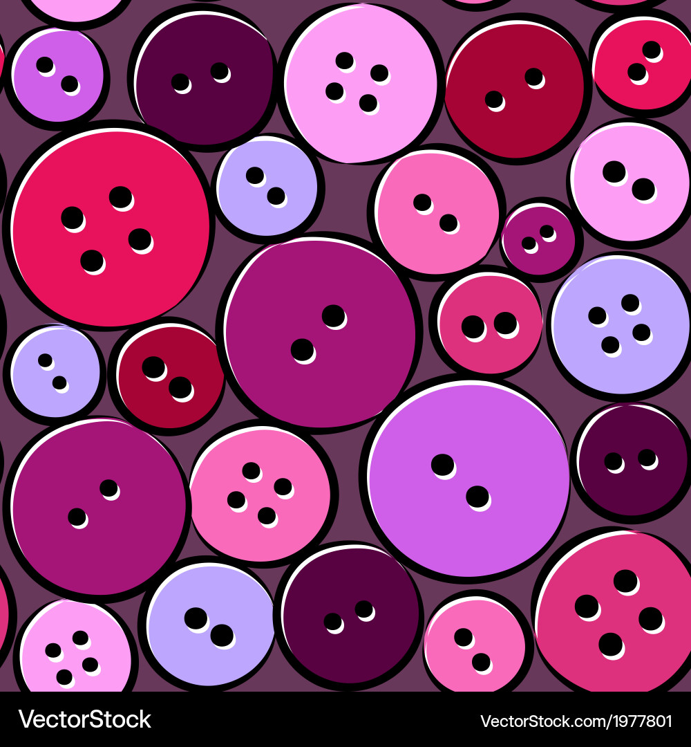 Colorful pattern with abstract buttons vector image