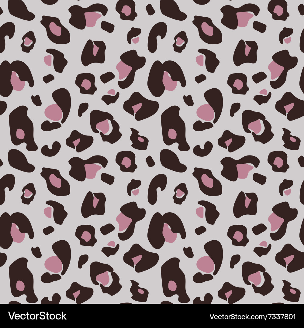 Muted Leopard Print Seamless Pattern vector image