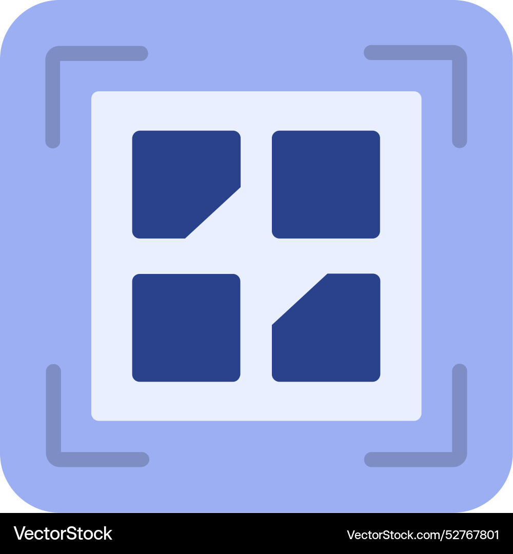 Qr code icon design vector image