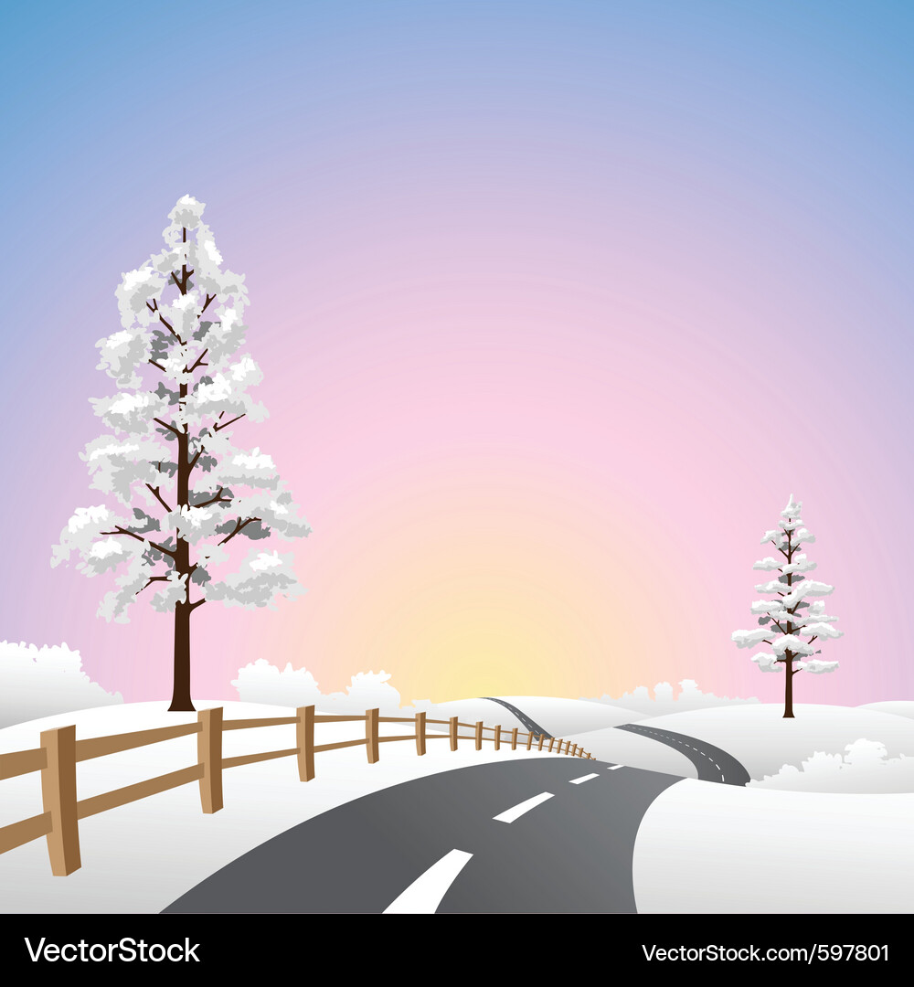 Winterlandschaft Vektorbild