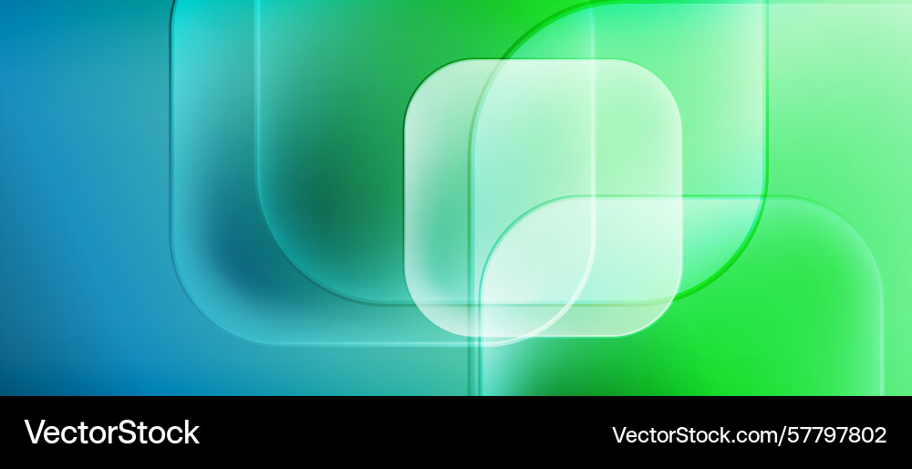 Abstract background features rounded squares Vector Image