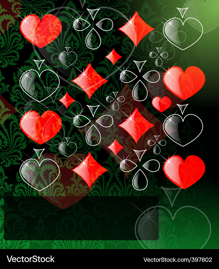 Abstract Card Play Background Vector Image