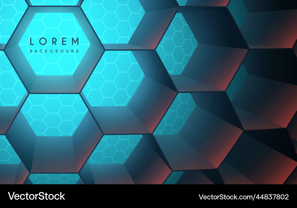 Abstrakter hexagonaler Hintergrund mit Lichteffekt Abstrakter hexagonaler Hintergrund mit Lichteffekt vektorbild