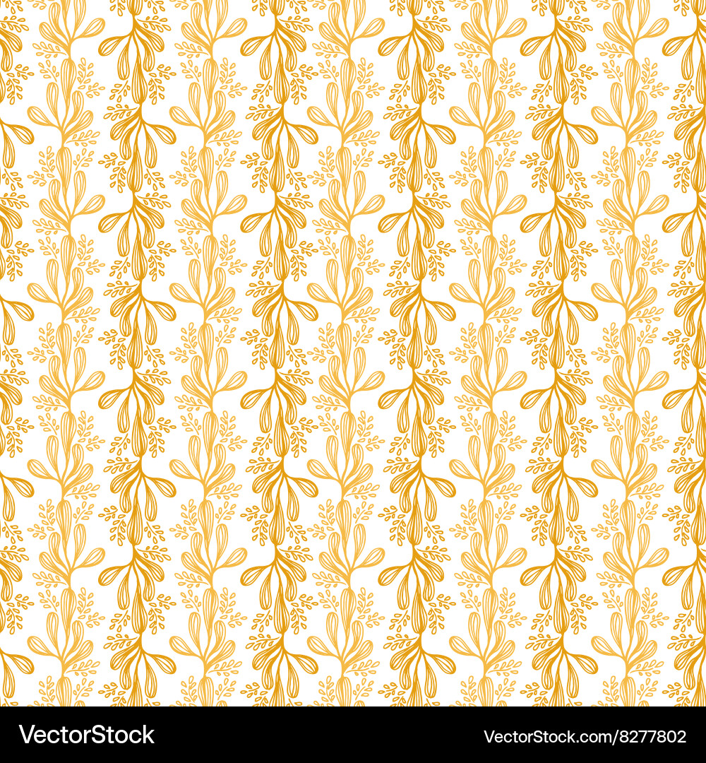 Drawing abstract seamless patterns with leaf Vector Image