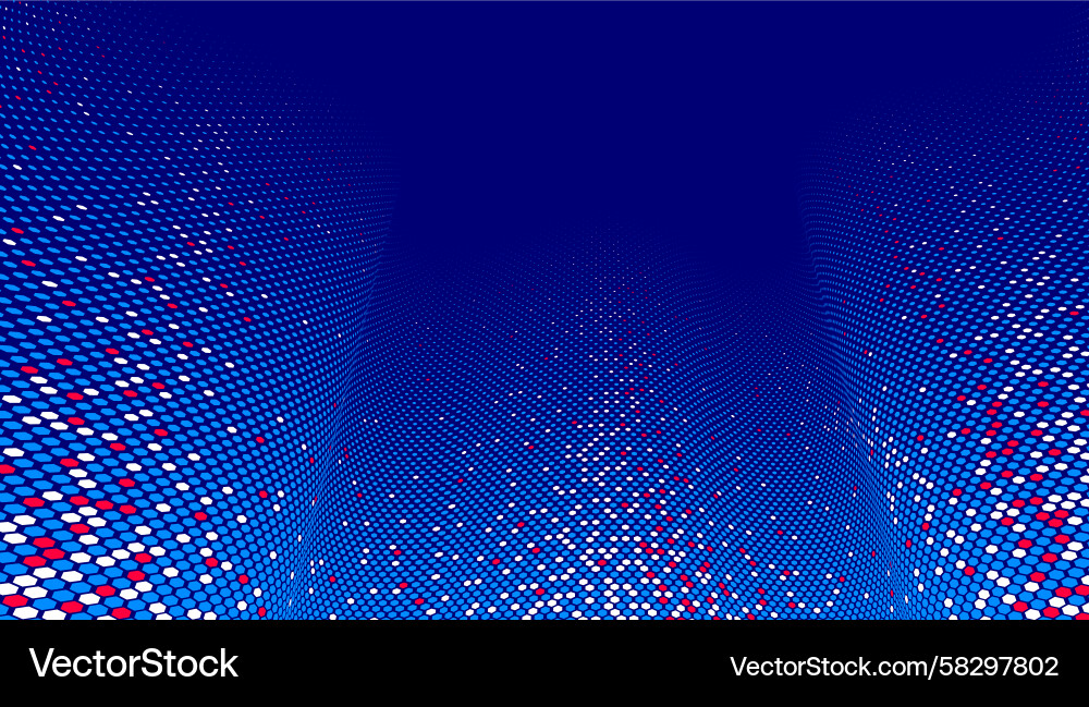 Dynamic Hexagon Pattern - 3D Vector Image