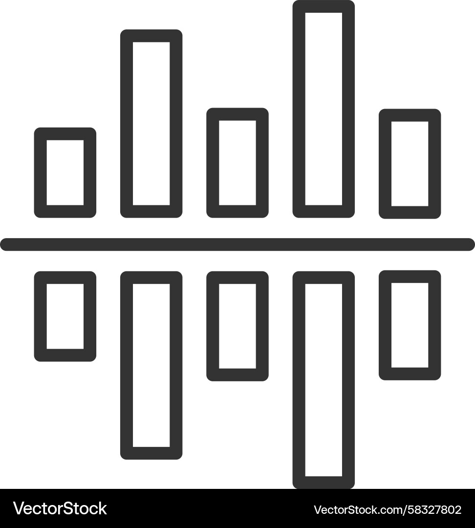 Graph Chart Statistics Icon Vector Image