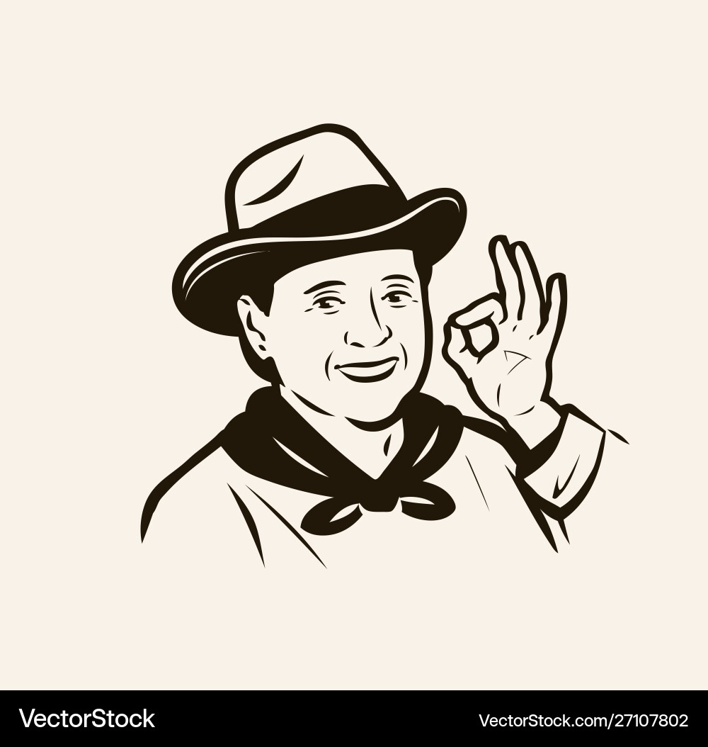 Portrait woman farmer agriculture farm concept Portrait woman farmer agriculture farm concept vector image