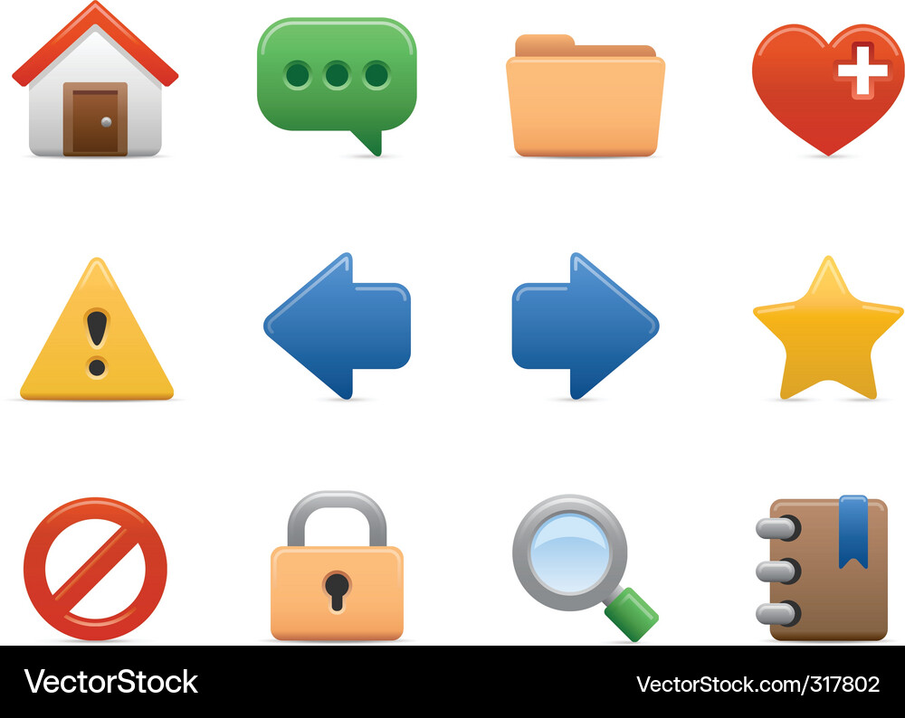 Web icons Vector Image