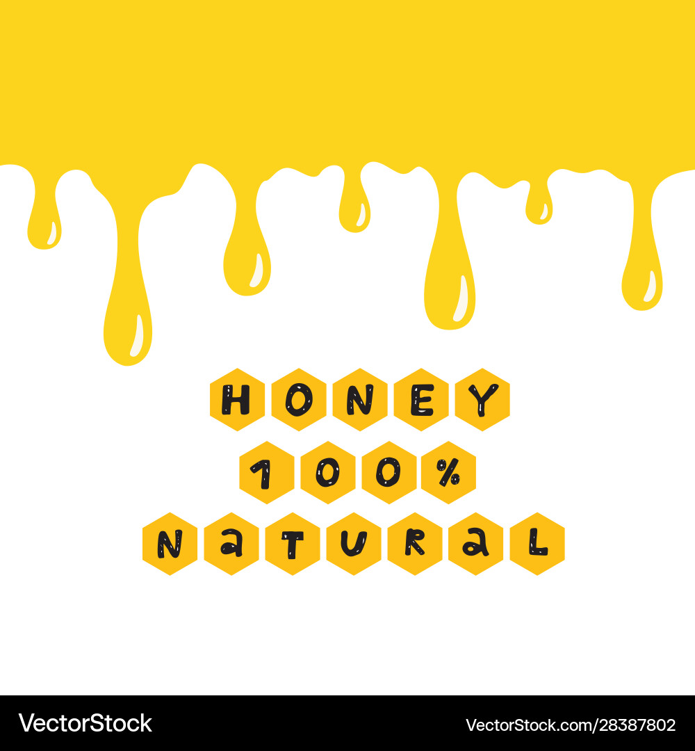 Yellow drips on white background paint or honey Yellow drips on white background paint or honey vector image