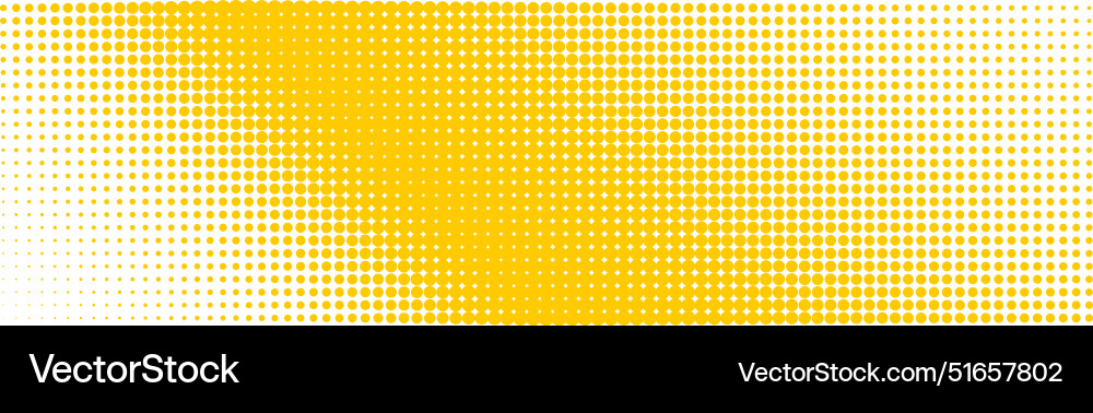 Yellow halftone pattern copy space vector image