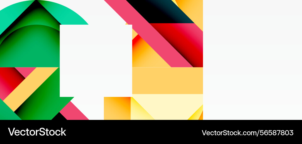 Abstract geometric shapes overlap creating Abstract geometric shapes overlap creating Vector Image