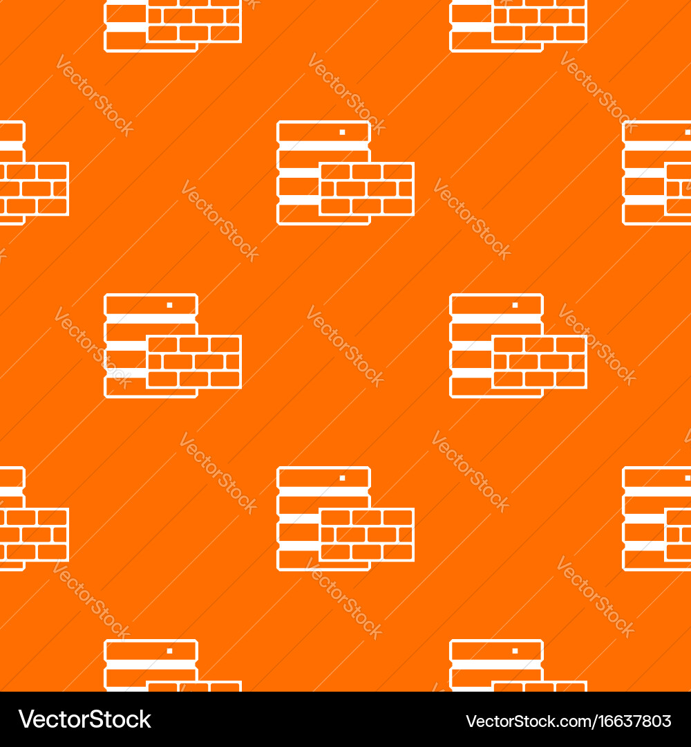 Database and brick wall pattern seamless vector image