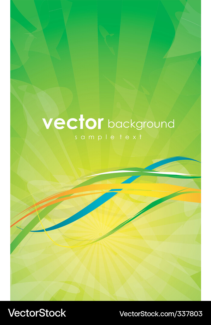 Dynamic Ribbon Background Vector Image