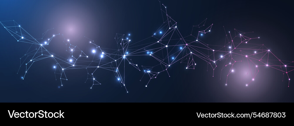 Global network connection website header or banner Global network connection website header or banner vector image