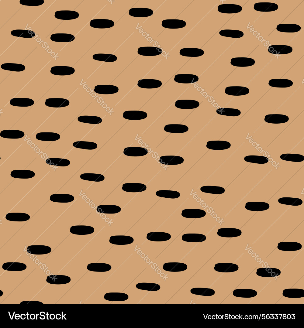 Hand drawn small dash pattern brush blobs Hand drawn small dash pattern brush blobs vector image