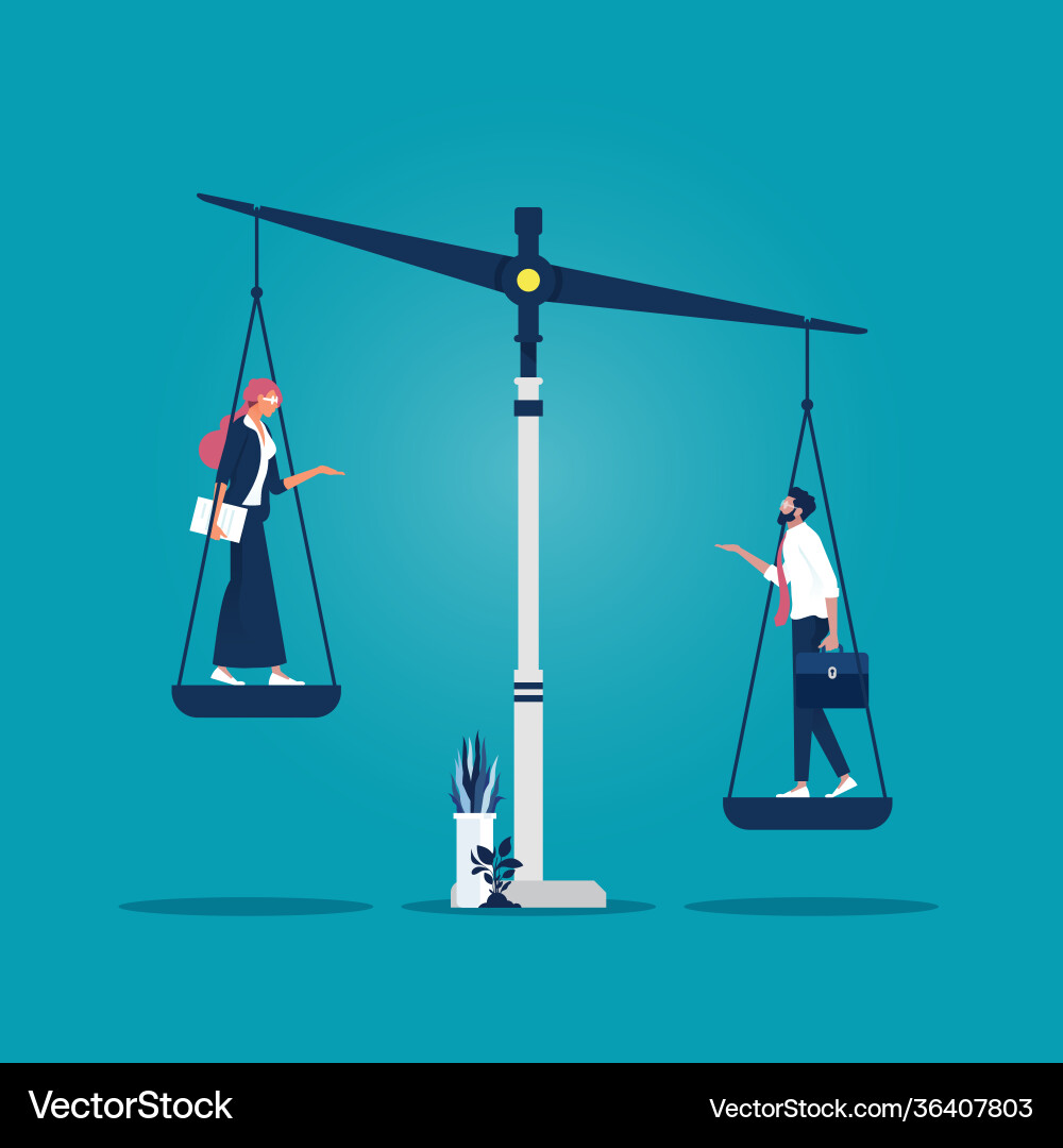 Inequality and feminism social Inequality and feminism social vector image
