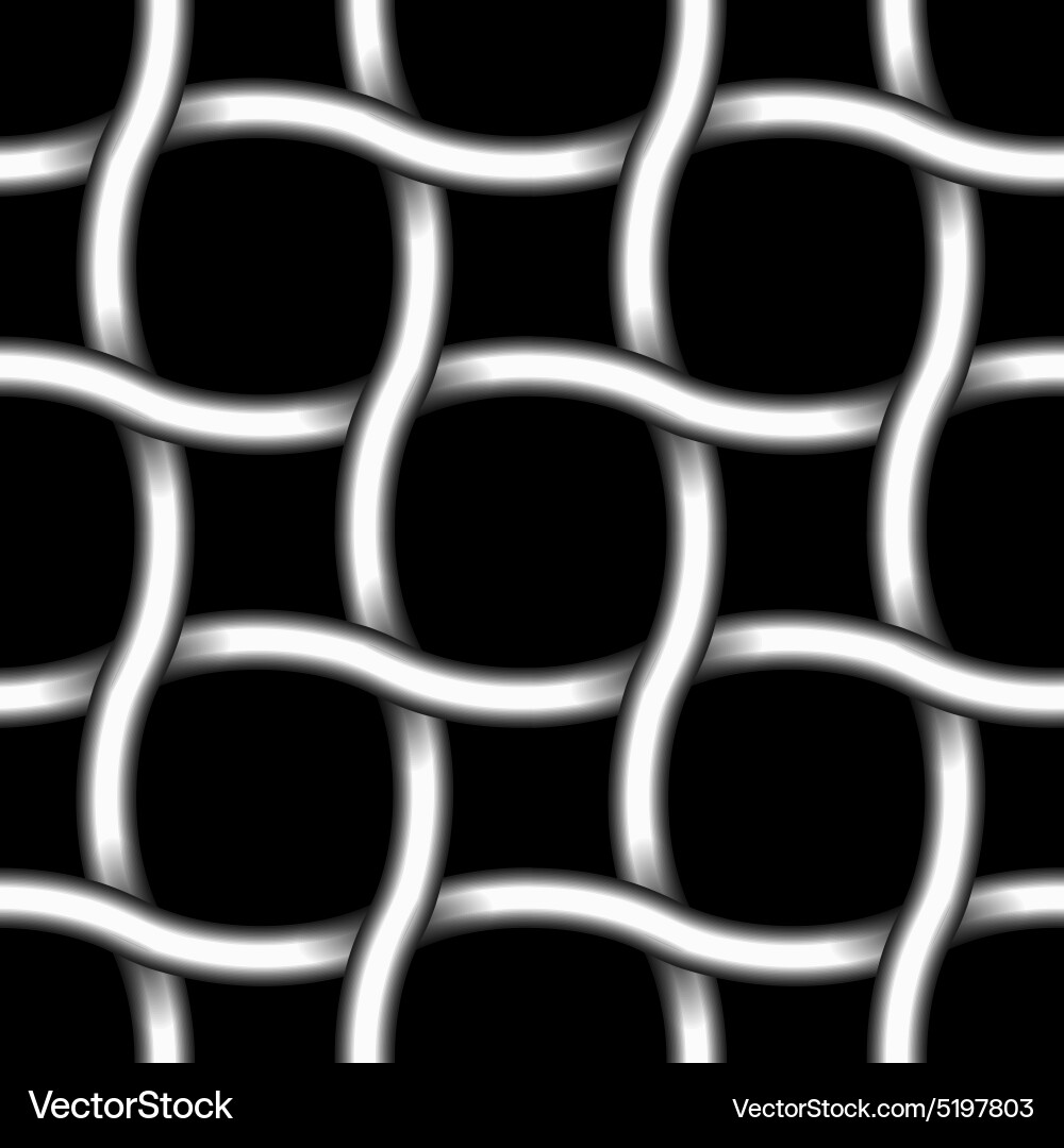 Metallic Grid Pattern Vector Image