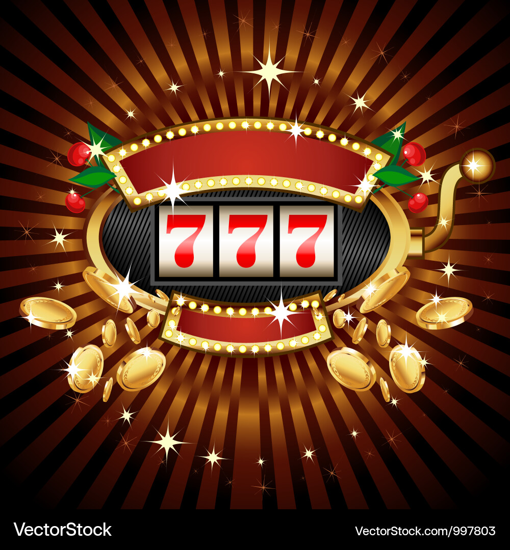 Vintage Slot Maschine Vektorbild