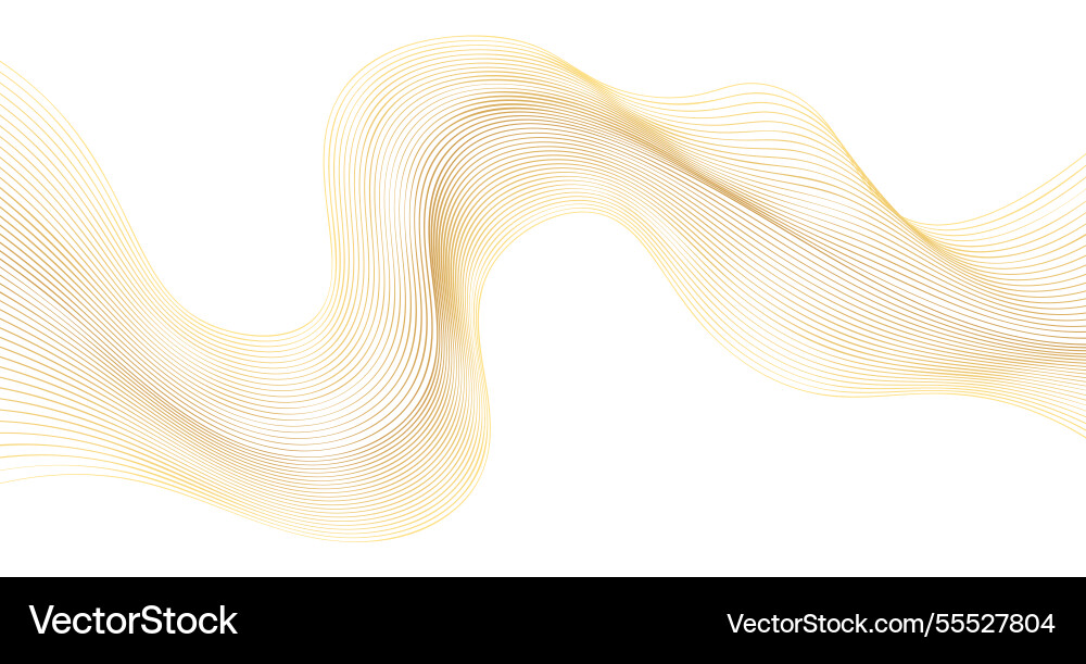 Luxus goldene Linien von Gradientenwellen Luxus goldene Linien von Gradientenwellen vektorbild