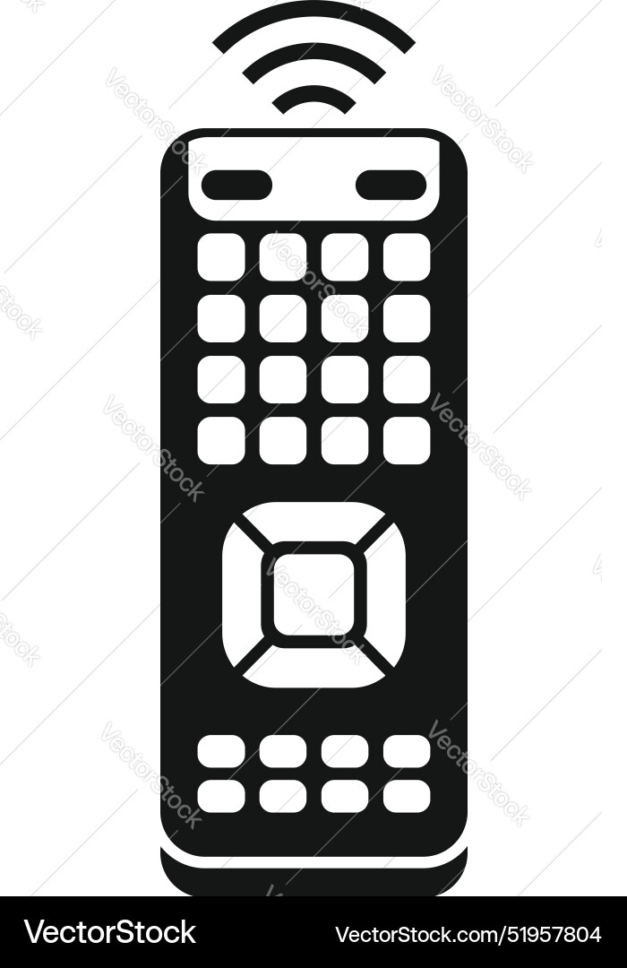 Smart remote control sending signal icon Smart remote control sending signal icon vector image