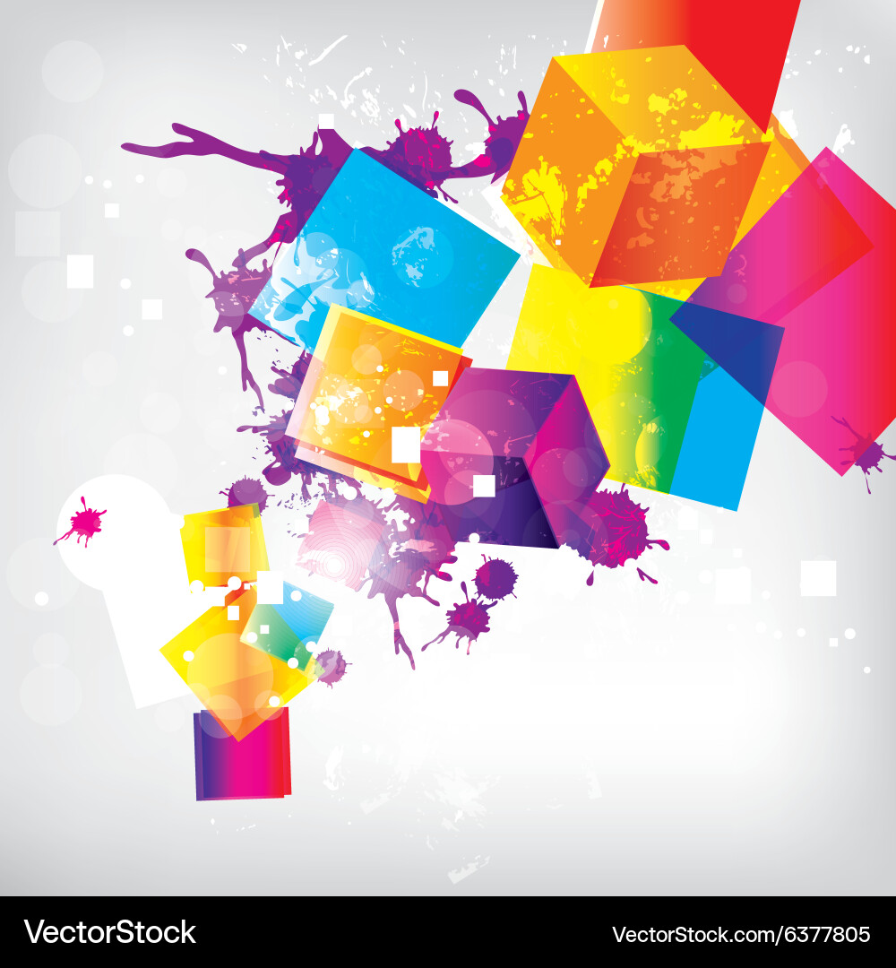 Abstract background with colored elements vector image