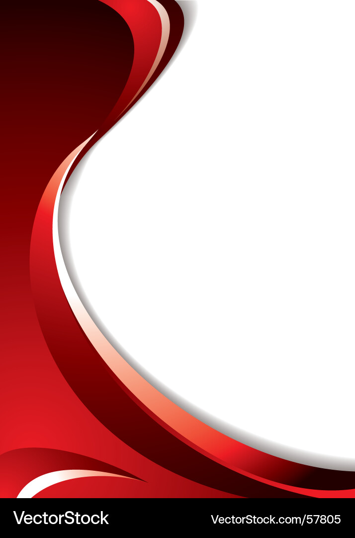 Crimson Flow Curve vector image