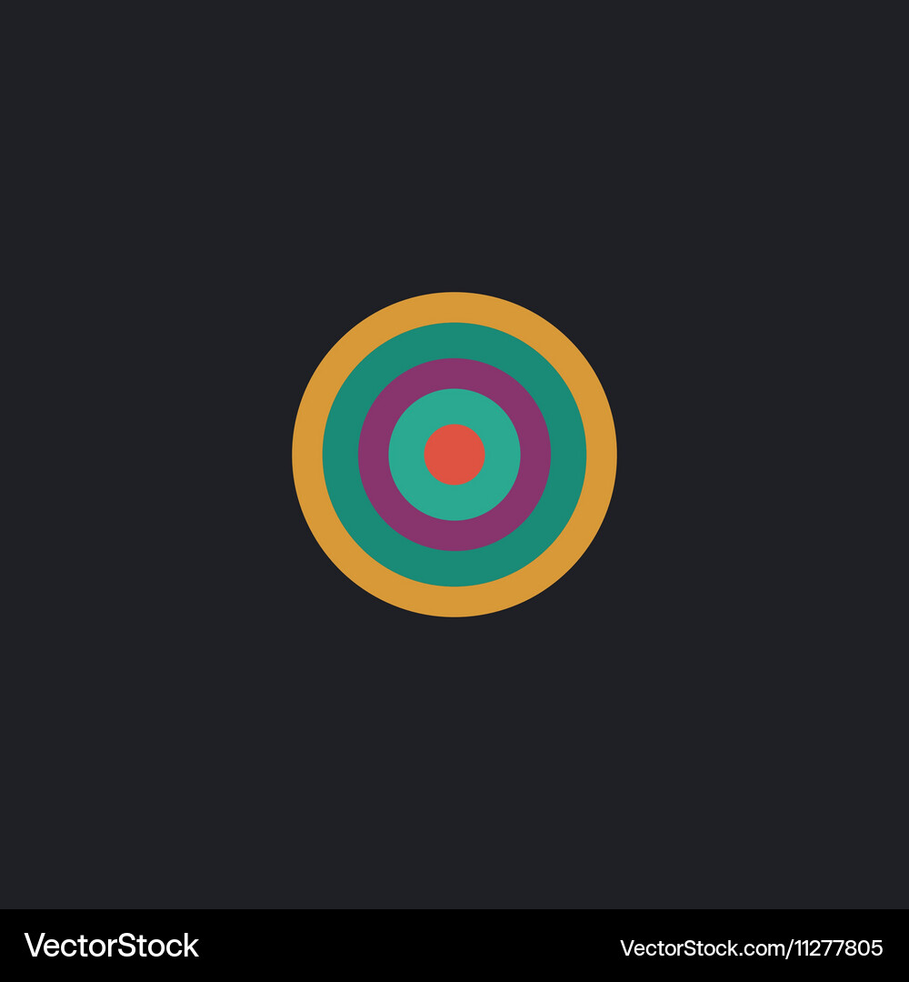 Target computer symbol Vector Image