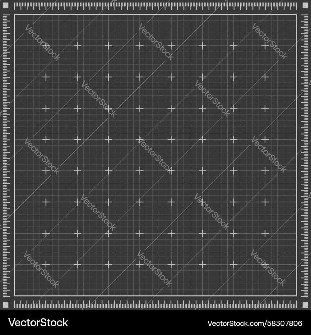 Blueprint Grid Paper - Grey Vector Image