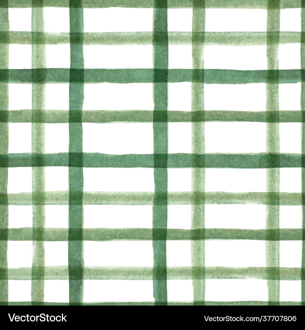 Hand drawn watercolor seamless checkered pattern Vector Image