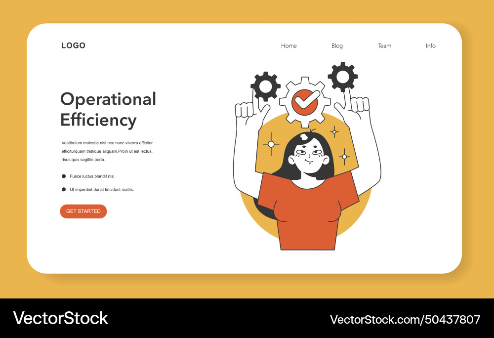 Process optimization set flat Vector Image