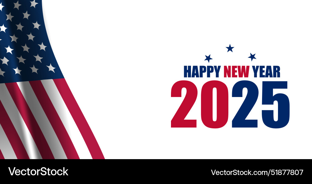 Stepping into the future embracing 2025 with joy Vector Image