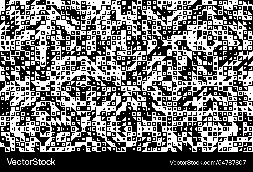 Textured cube pattern with colourful tiles vector image