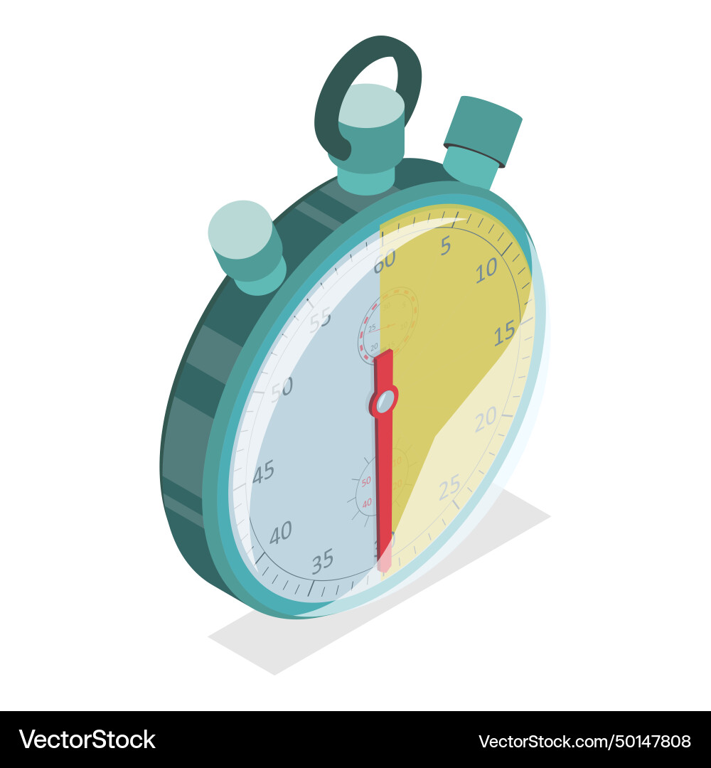 3d isometric flat set of countdown timers 3d isometric flat set of countdown timers vector image