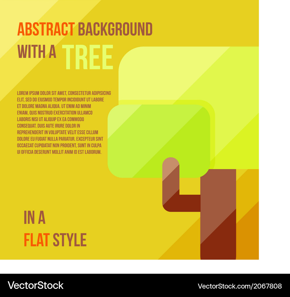 Abstract background with a tree Vector Image