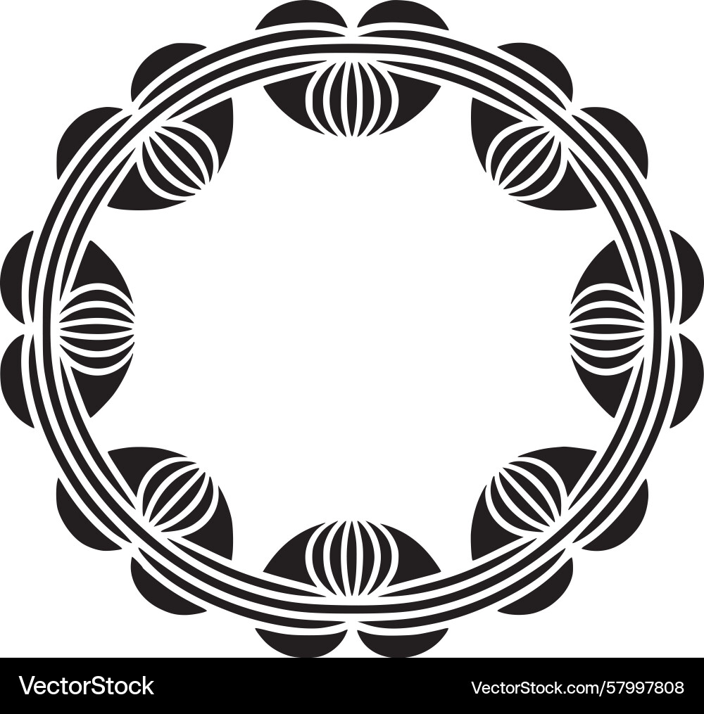 Abstract Circle Pattern Vector Image