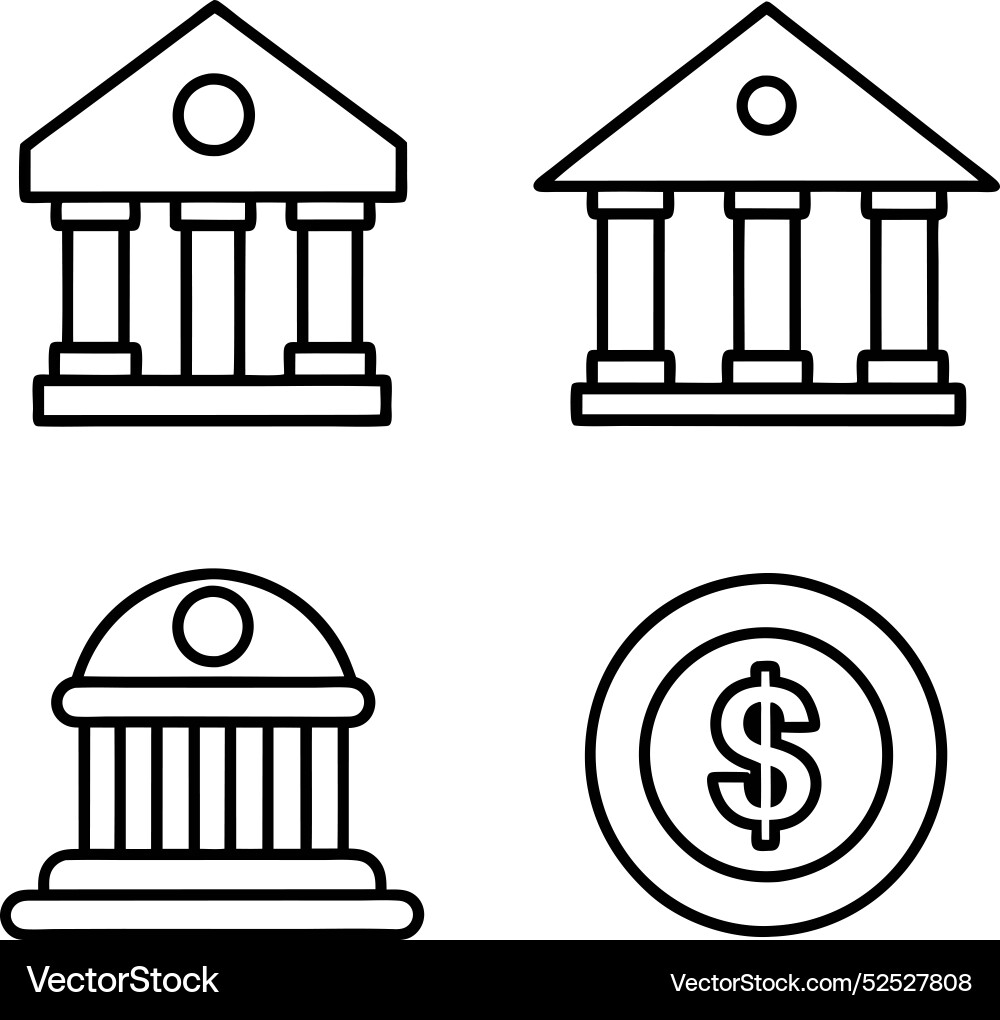 Blank icon line art design 2 Royalty Free Vector Image