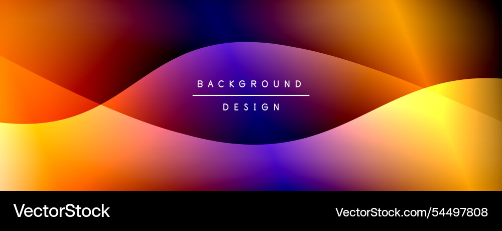 Bright rainbow style color gradient with curve Bright rainbow style color gradient with curve vector image