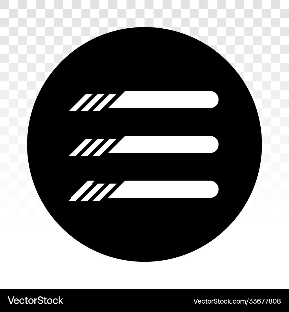 Hamburger menu button flat icon on a transparent Hamburger menu button flat icon on a transparent vector image