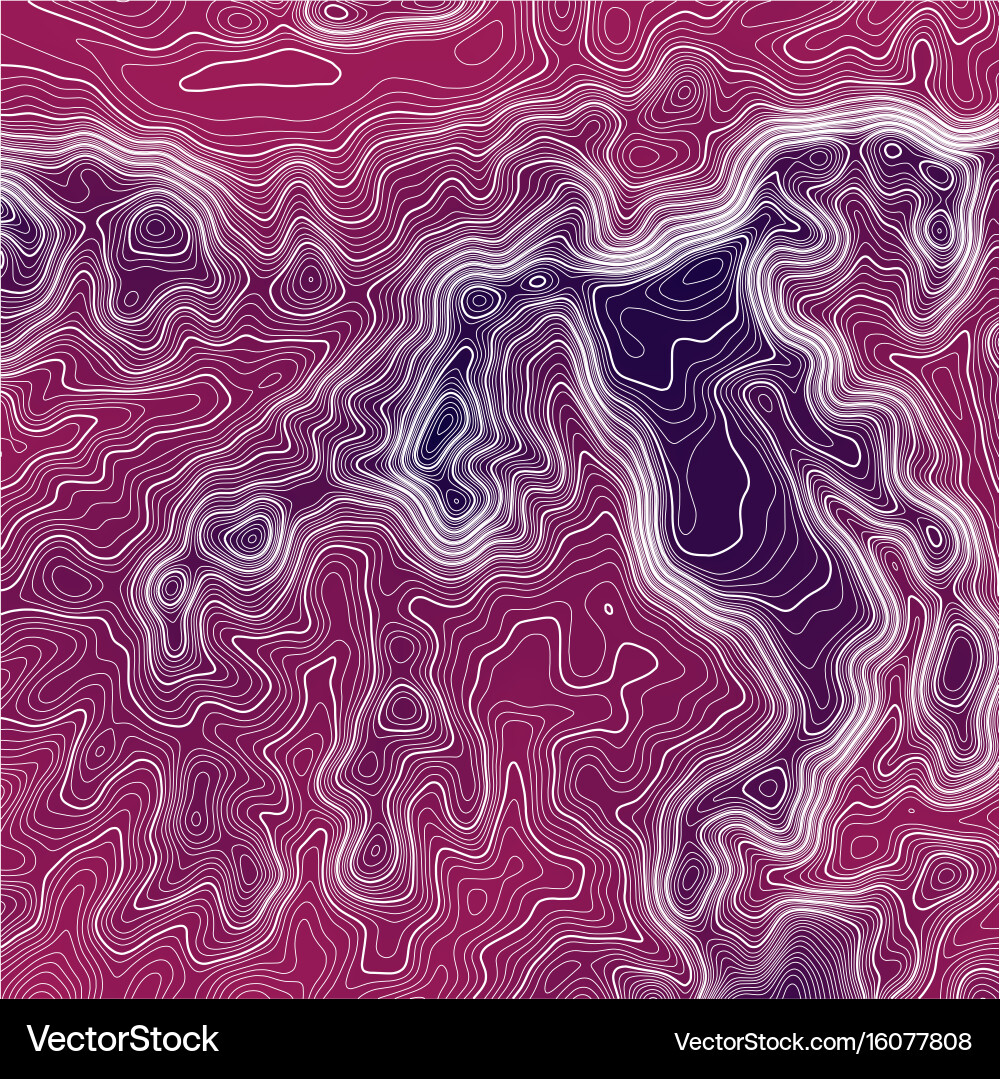 Topographic map background with space for copy Vector Image