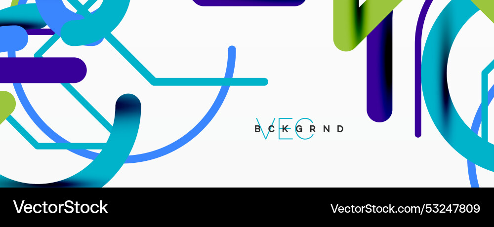 Abstract background circles and colorful round Vector Image
