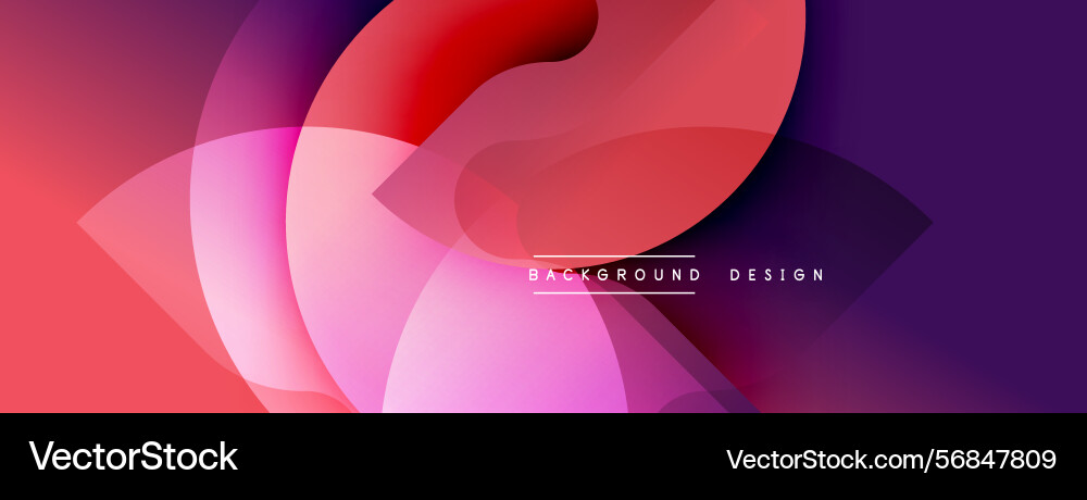Abstract gradient shapes overlap creating dynamic Abstract gradient shapes overlap creating dynamic Vector Image