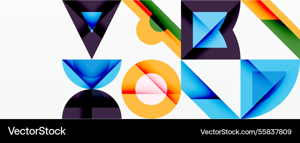 Minimal geometric abstract background circle Vector Image