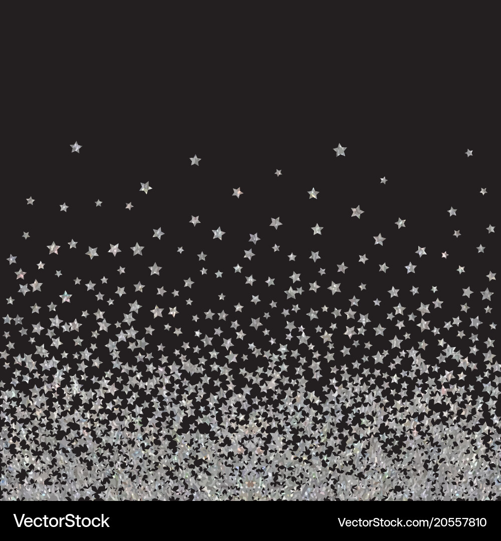 Abstract pattern of random falling stars vector image