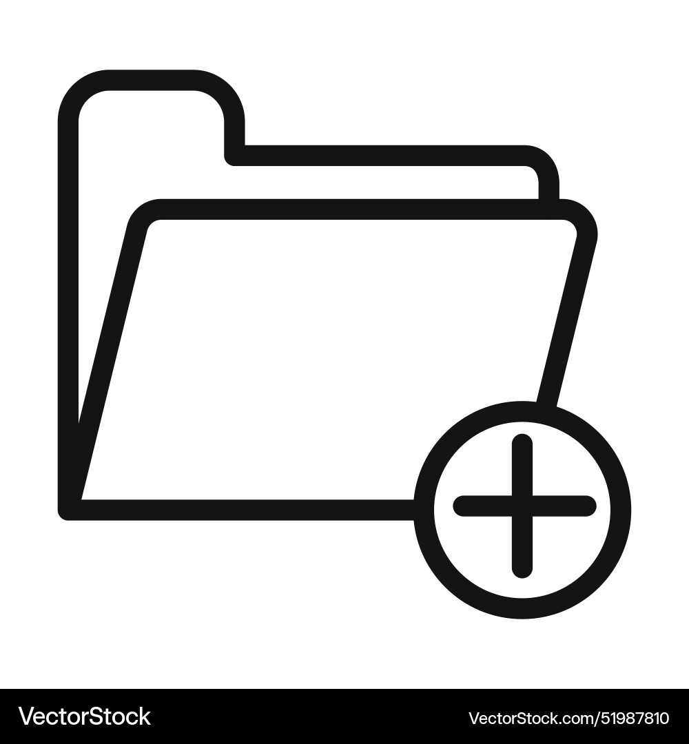 Create folder icon perfect for organizing files Create folder icon perfect for organizing files vector image