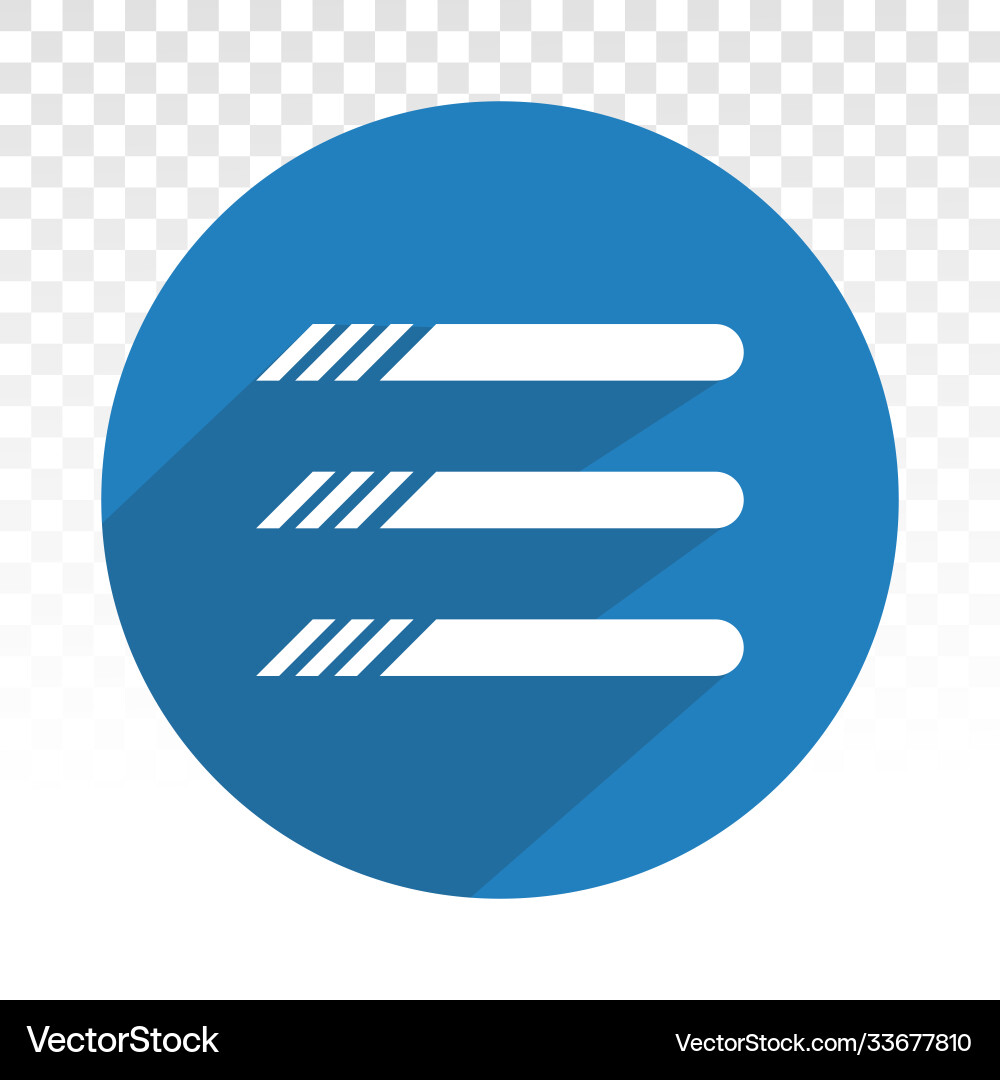 Hamburger menu button flat icon for apps vector image