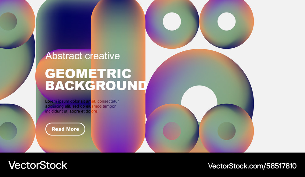 Vibrant geometric shapes overlap creating Vibrant geometric shapes overlap creating Vector Image