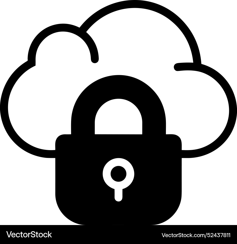 Cloud storage icon symbol image of the database Vector Image